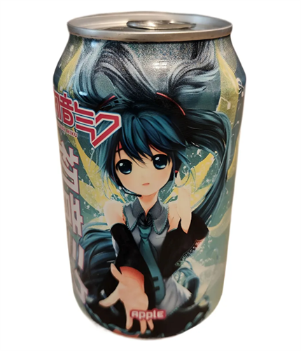 Kawaji Hatsune Miku Напиток безалкогольный газированный со вкусом яблока и крем-соды 330мл Т1-00034997 - фото 49758