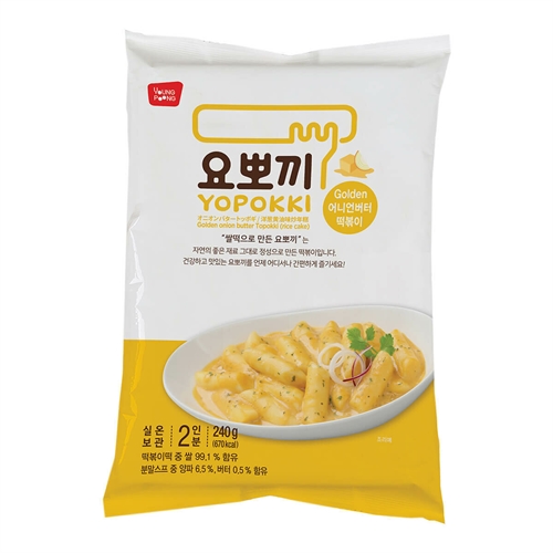 Yopokki Golden Onion Butter рисовые палочки с сливочно-луковым соусом 240 гр пачка УТ-00011438 - фото 49949