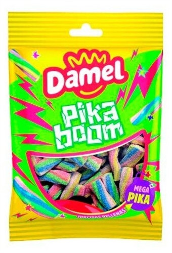 Damel Pika Boom мармелад жев Палочки разноцветные короткие 80 гр УТ-00010934 - фото 49963
