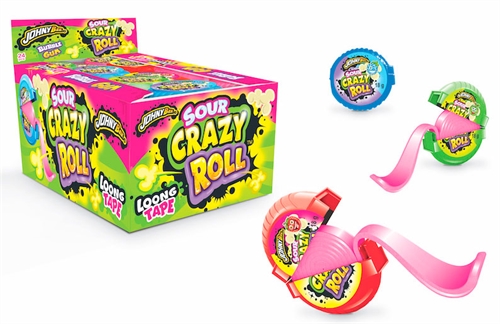 Jonhy Bee Crazy Roll Gum Жев. резинка рулетка в стенде 15г Т1-00016811 - фото 50038