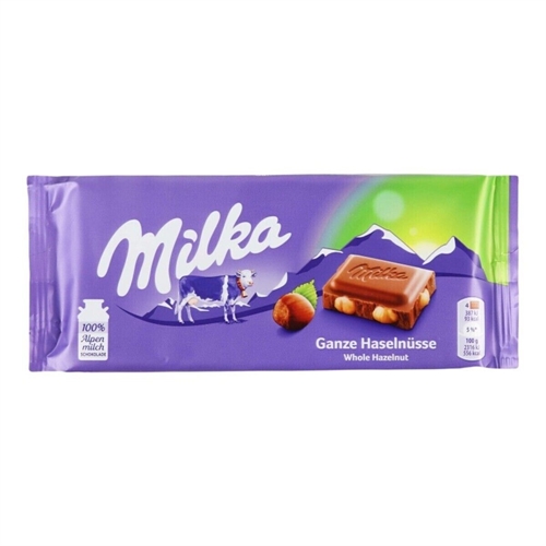Milka alune whole плитка молочного шоколада с фундуком 100 г. РТ-00003356 - фото 50039