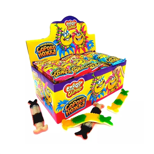 Grazy Gummy Мармеладная сороконожка жев. мармелад 15 гр Т1-00038307 - фото 50223
