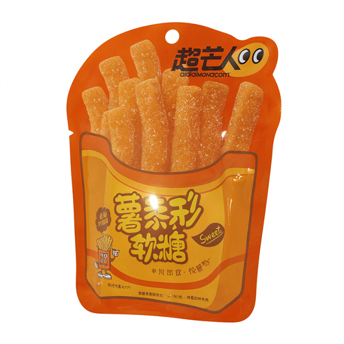 Chewing Potato Fries Mango Жевательный мармелад в виде картошки фри со вкусом манго 25гр Т1-00039575 - фото 50286