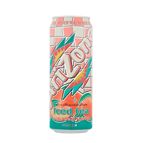 Arizona iced tea with peach flavor чайный напиток со вкусом персика 680 мл 00-00002184 - фото 50391