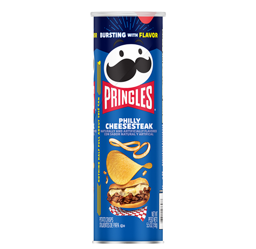 Pringles Philly Cheesesteak Чипсы Филадельфийский Чизстейк 158гр Т1-00040429 - фото 50753