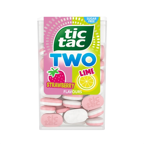 Tic Tac TWO Strawberry & Lime Жев. конфеты Клубника-Лайм 38,5гр Т1-00040422 - фото 50776