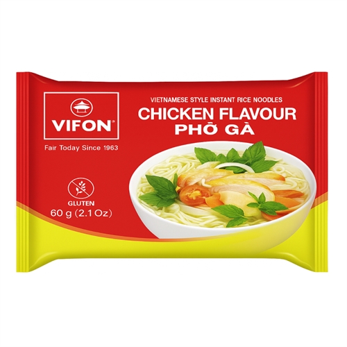 Vifon Chicken Flavour Лапша Вифон 65г б/п рисовая КУРИЦА 60 гр Т1-00040268 - фото 50793