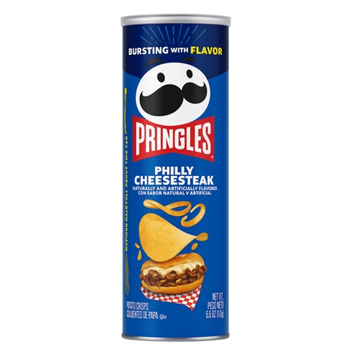 Pringles Philly Cheesesteak Чипсы Филадельфийский Чизстейк 158гр Т1-00040429 - фото 50799