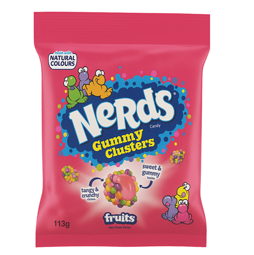 Nerds Gummy Clusters Fruits Candy конфеты жев-ые Фрукты 113 гр Т1-00040779 - фото 50902