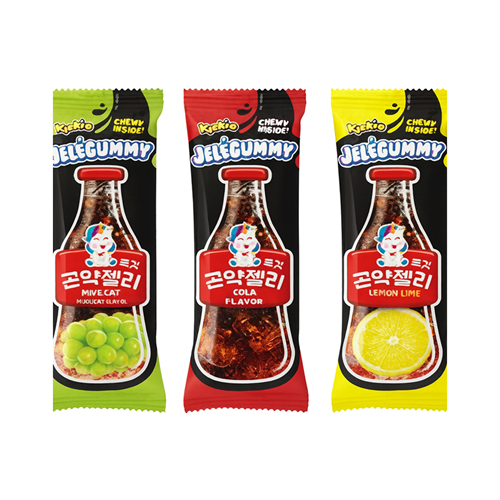 KIOKIO Желе жевательное конняку JeleGummy со вкусами кола, лимон, мускат 25 гр Т1-00040730 - фото 50932