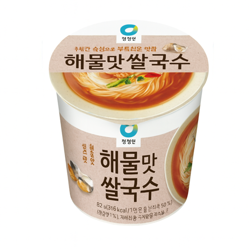 Deasang Лапша Б/П рисовая со вкусом морепродуктов стакан 92гр Т1-00040711 - фото 50983