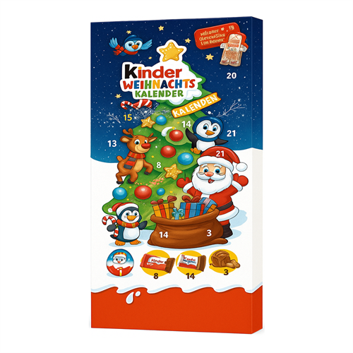 Адвент календарь Ferrero Kinder Christmas Mini Friends Adventskalender 164гр (12) НГ Т1-00040951 - фото 51051