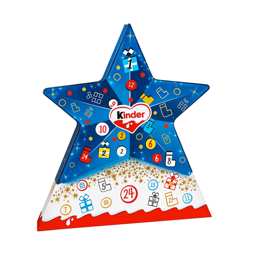 Адвент календарь Ferrero Kinder Christmas Mix Stern Adventskalen 149гр (10) НГ Т1-00040954 - фото 51053