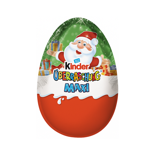 Шок. яйцо Ferrero Kinder Christmas ?berraschung Maxi-Ei Rosa Дед Мороз 100гр (12) НГ Т1-00040947 - фото 51067