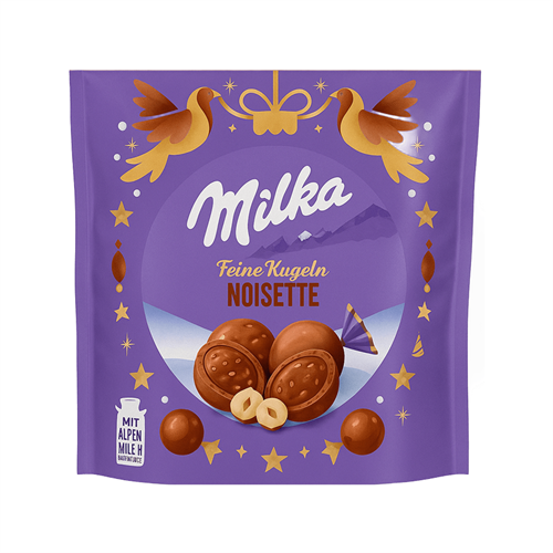 Шок. конфеты Milka Feine Kugeln Noisette / Лесной орех 90гр (26) НГ Т1-00040960 - фото 51108