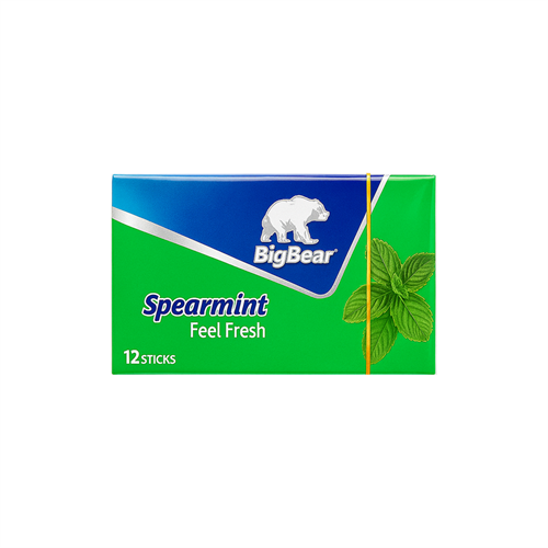 Big Bear Spearmint жевательная резинка со вкусом сладкой мяты 33 гр Т1-00027573 - фото 51135