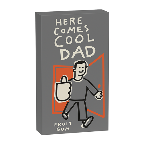 Blue Q Gum "Here Comes Cool Dad" жевательная резинка 25гр Т1-00036467 - фото 51149