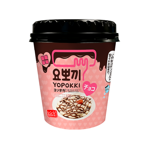 Yopokki Choko Topokki Ю-Покки Рисовые Топокки с ШОКОЛАДНЫМ СОУСОМ стакан 120 гр Т1-00040865 - фото 51191