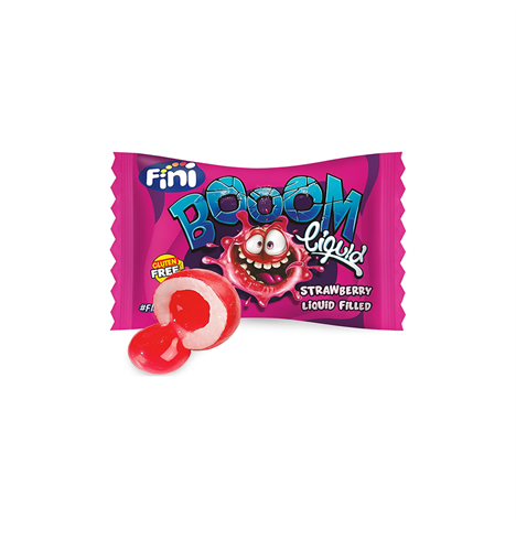 Fini Boom Liquid жев-ая резинка кислая с клубнич. наполнит 5 гр Т1-00030247 - фото 51259