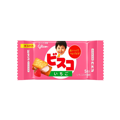 GLICO BISCO Бисквит со вкусом клубники мини 21.5гр Т1-00027985 - фото 51269