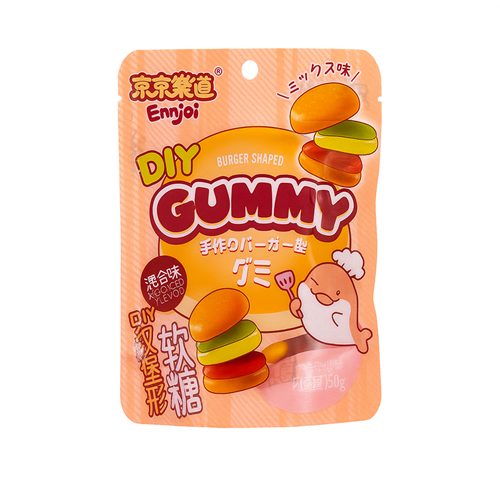 GuandongLefen DIY Burger Shaped Gummy Конфета желейная в форме бургера 50г Т1-00033814 - фото 51289