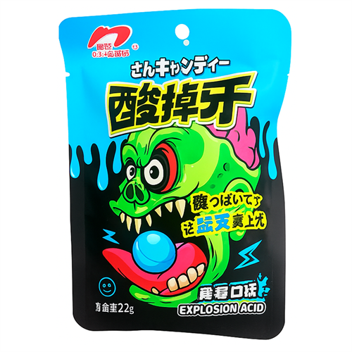 Monster Explosion Acid Blueberry кислые леденцы со вкусом голубики 22 гр Т1-00034958 - фото 51383