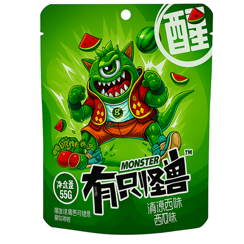 Monster Wischi Мармеладные конфеты Освежающий арбуз 55 гр Т1-00026335 - фото 51452