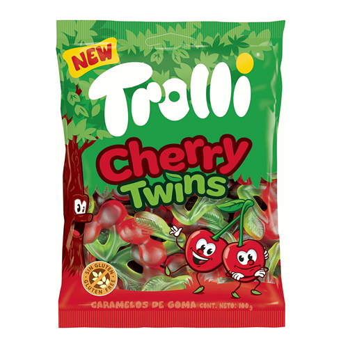 Trolli жевательный мармелад Вишенки Близнецы 100 гр Т1-00029861 - фото 51565
