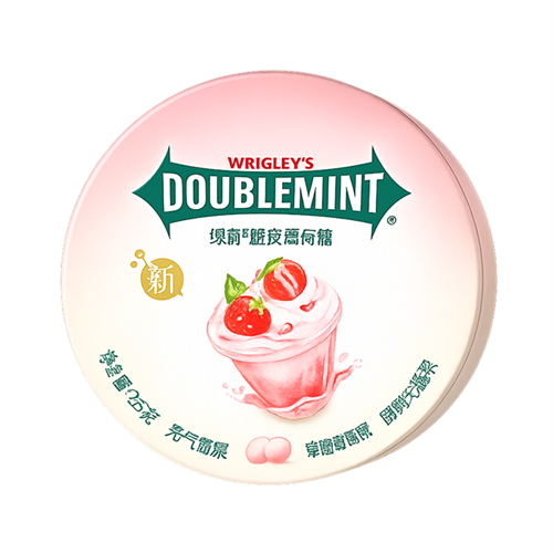 Wrigley's Doublemint жевательная конфета Клубничный милкшейк 25 гр Т1-00026126 - фото 51588