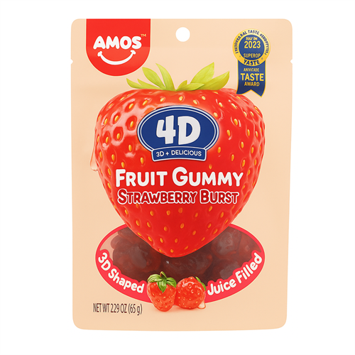 Фруктовый мармелад 4D клубничный вкус 65гр Т1-00036356 - фото 51626