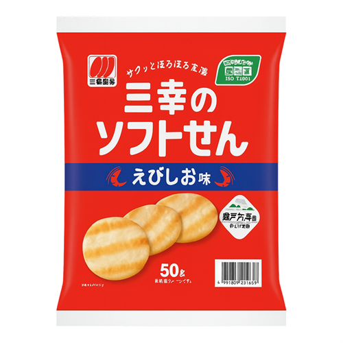 Sanko Seika Рисовое печенье Сэмбэй креветка и соль 50 гр Т1-00041189 - фото 51661