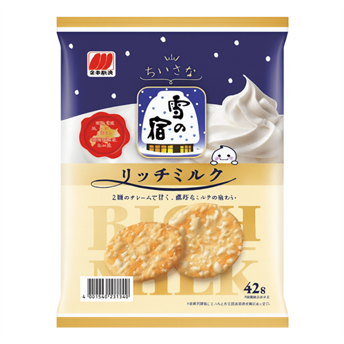 Sanko Seika Японский рисовый снэк Юкиноядо сгущенное молоко 42 гр Т1-00041187 - фото 51663