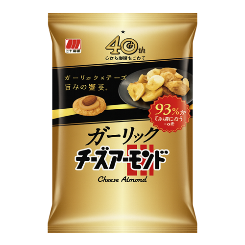 Sanko Seika Японский рисовый снек Санко сыр, миндаль и чеснок 39 гр Т1-00041190 - фото 51665