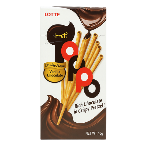 LOTTE TOPPE Палочки ванильной начинкой 40 гр УТ-00009524 - фото 51687