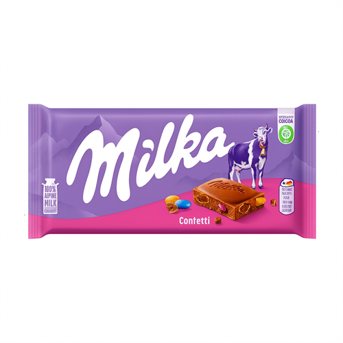 Milka confetti шоколадная плитка с кусочками драже 100 г. РТ-00003260 - фото 51707