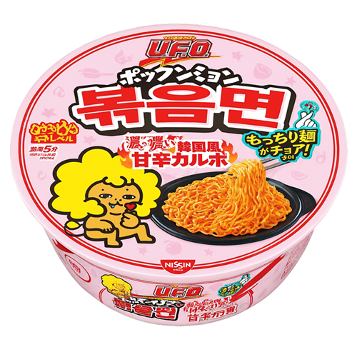 Nissin Ufo лапша рамен карбонара поккёмен курица бульдак в слив-сырным соусе 101 гр Т1-00019256 - фото 51714