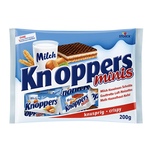 Storck Knoppers Minis шоколадный батончик 200 гр Т1-00023921 - фото 51733