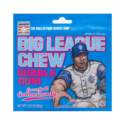 Big League Chew Cotton Candy жевательная резинка Т1-00029661 - фото 51782
