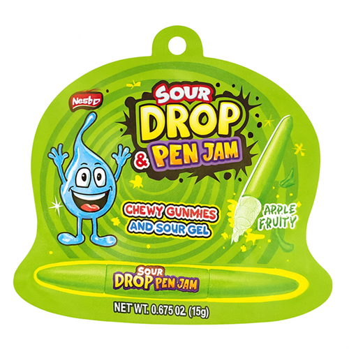 Johny Bee Apple Sour drop pen jam Жидкая конфета-гель и мармелад 55гр (12)*12 Т1-00030992 - фото 51802