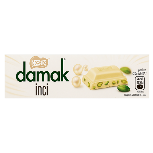 Nestle Damak Inci Шок. плитка Белый шоколад и Фисташка 30гр Т1-00034793 - фото 51821