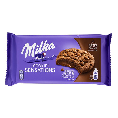 Milka Печенье Куки Сенсейшн Софт Инсайд темный 156г Т1-00036945 - фото 51840