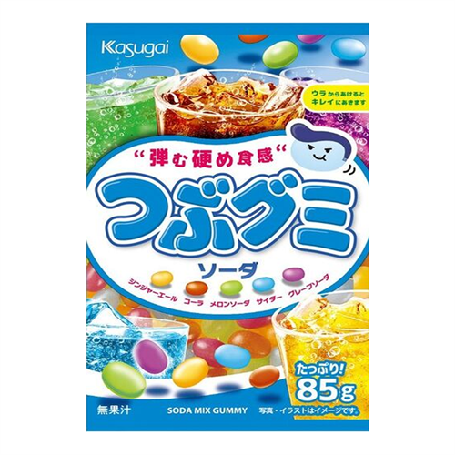 KASUGAI  Мармеладные конфеты Tsubu Gummy газированные напитки  80 г Т1-00037567 - фото 51908