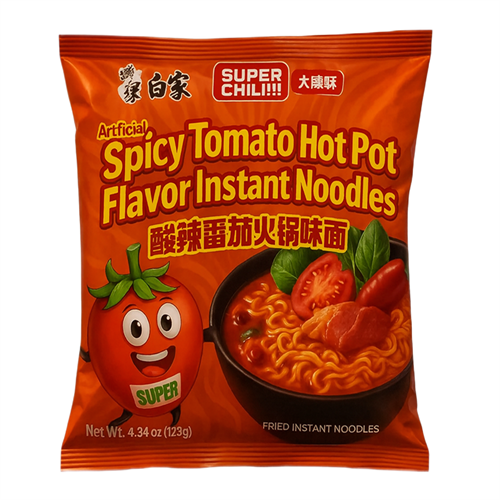 BaiXiang лапша б/п Рагу с овощами с пикантным соусом Томато (пакет м/у) 123 гр Т1-00036303 - фото 51922