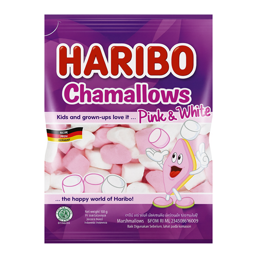 Haribo Chamallows Pink&White зефир бело-розовый 150гр Т1-00033356 - фото 52054