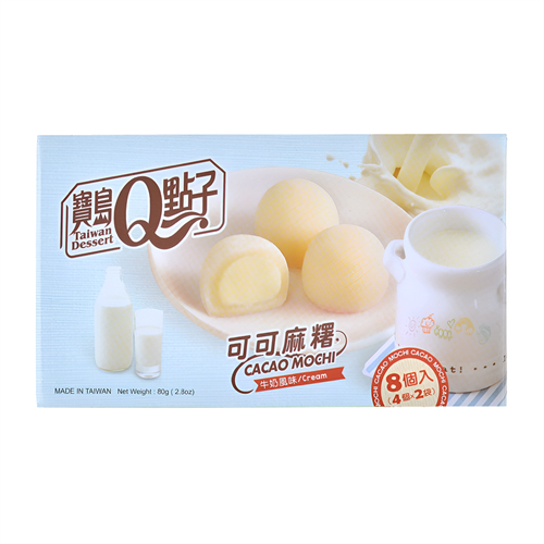 Q-Idea какао-моти молочные с кремом из белого шоколада 80 гр УТ-00004402 - фото 52241