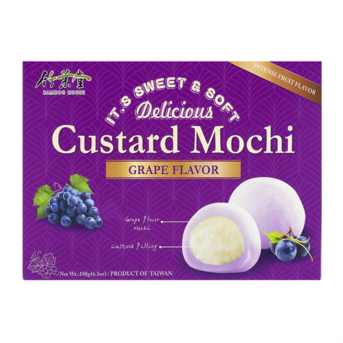 Bamboo House Custard Mochi Grape Flavor моти виноград с заварным кремом 180 гр Т1-00026919 - фото 52269