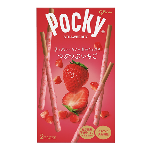 Glico Pocky Strawberry палочки в шоколаде клубника 57,6 гр 00-00002539 - фото 52273