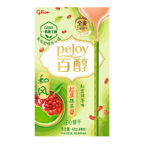 Pejoy Красная фасоль и матча Бисквитные палочки 42 гр Т1-00021804 - фото 52276