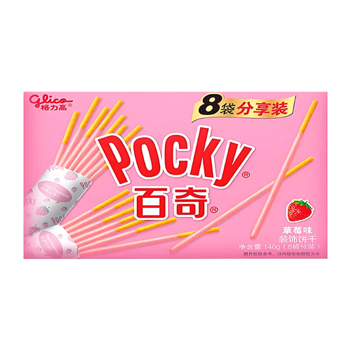 Pocky Strawberry Бисквитные палочки 140 гр Т1-00040124 - фото 52300