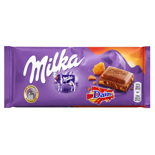 Milka Daim плитка шоколада милка с соленой карамелью 100 гр 00-00000522 - фото 52333